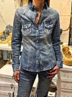Charger l'image dans la galerie, Chemise jeans TALIA Bleu

