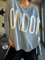Charger l'image dans la galerie, Tee shirt LONDON Gris bleu
