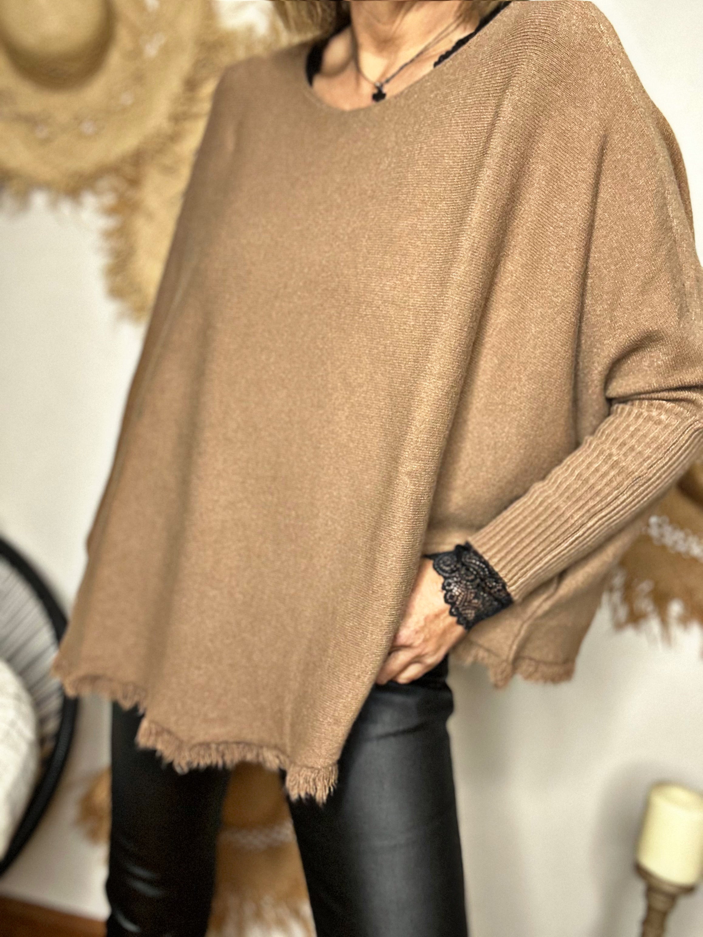 Pull tout doux ZACARI Camel