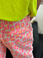 Charger l&#39;image dans la galerie, Pantalon CALYPSO Fuchsia Orange Ecru
