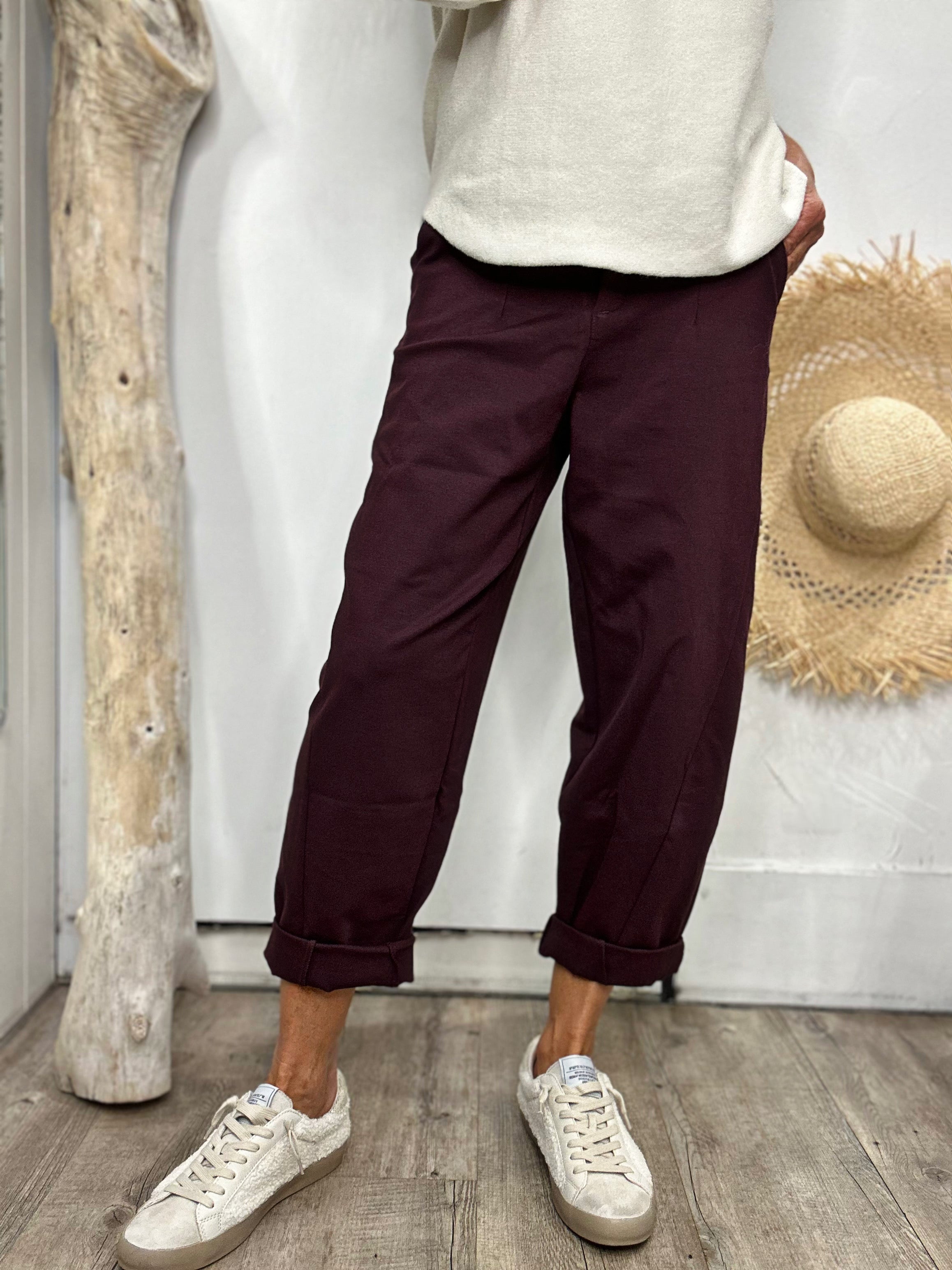 Pantalon CHARLEY Bordeaux