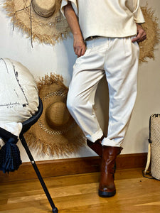 Pantalon CITY Ecru
