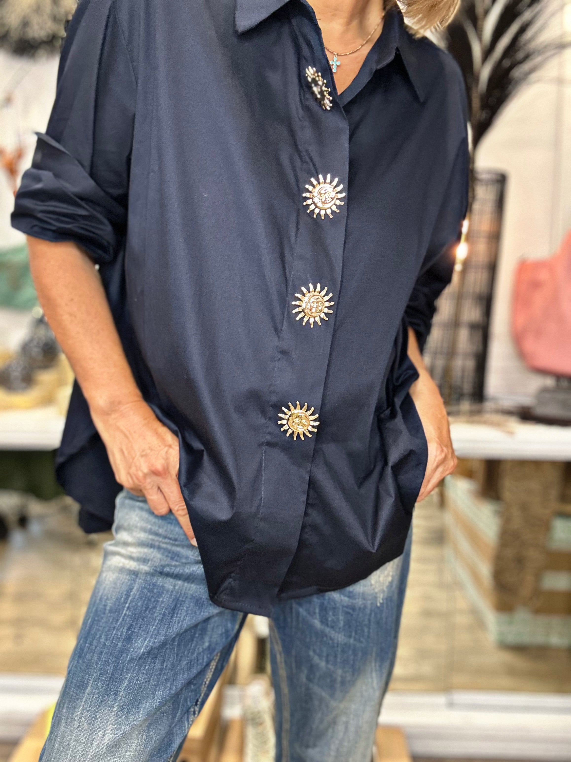 Chemise SOLYA Marine