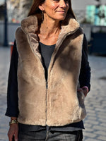 Load image into Gallery viewer, NAIA Sleeveless Vest Taupe

