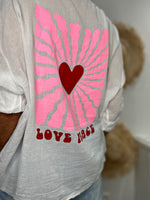 Charger l'image dans la galerie, Chemise LOVE PEACE Blanc
