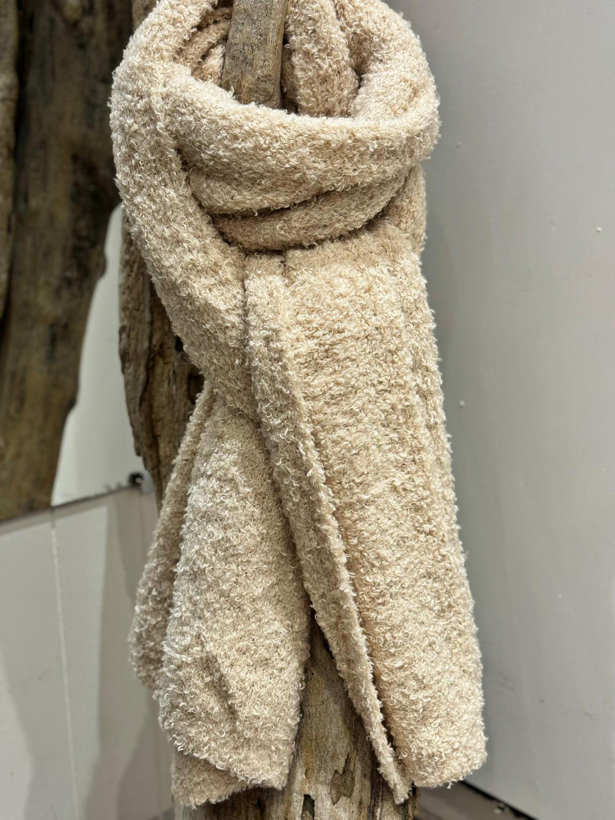 Bonnet MAKO - Écharpe JAKO Beige clair