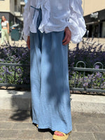 Charger l&#39;image dans la galerie, Pantalon gaze de coton YAGO Bleu jeans

