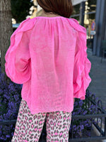 Charger l&#39;image dans la galerie, Chemise NINA Rose fluo
