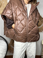 Charger l&#39;image dans la galerie, Blouson Poncho PAULUS Choco
