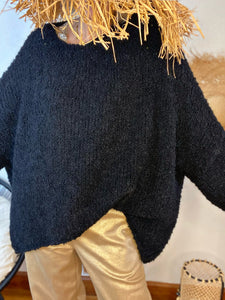 Pull bouclette ELIOTT Noir