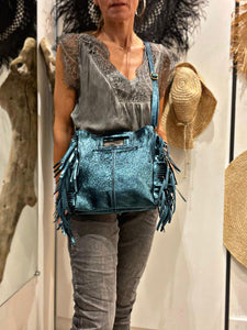 Sac KARL Bleu turquoise pailleté