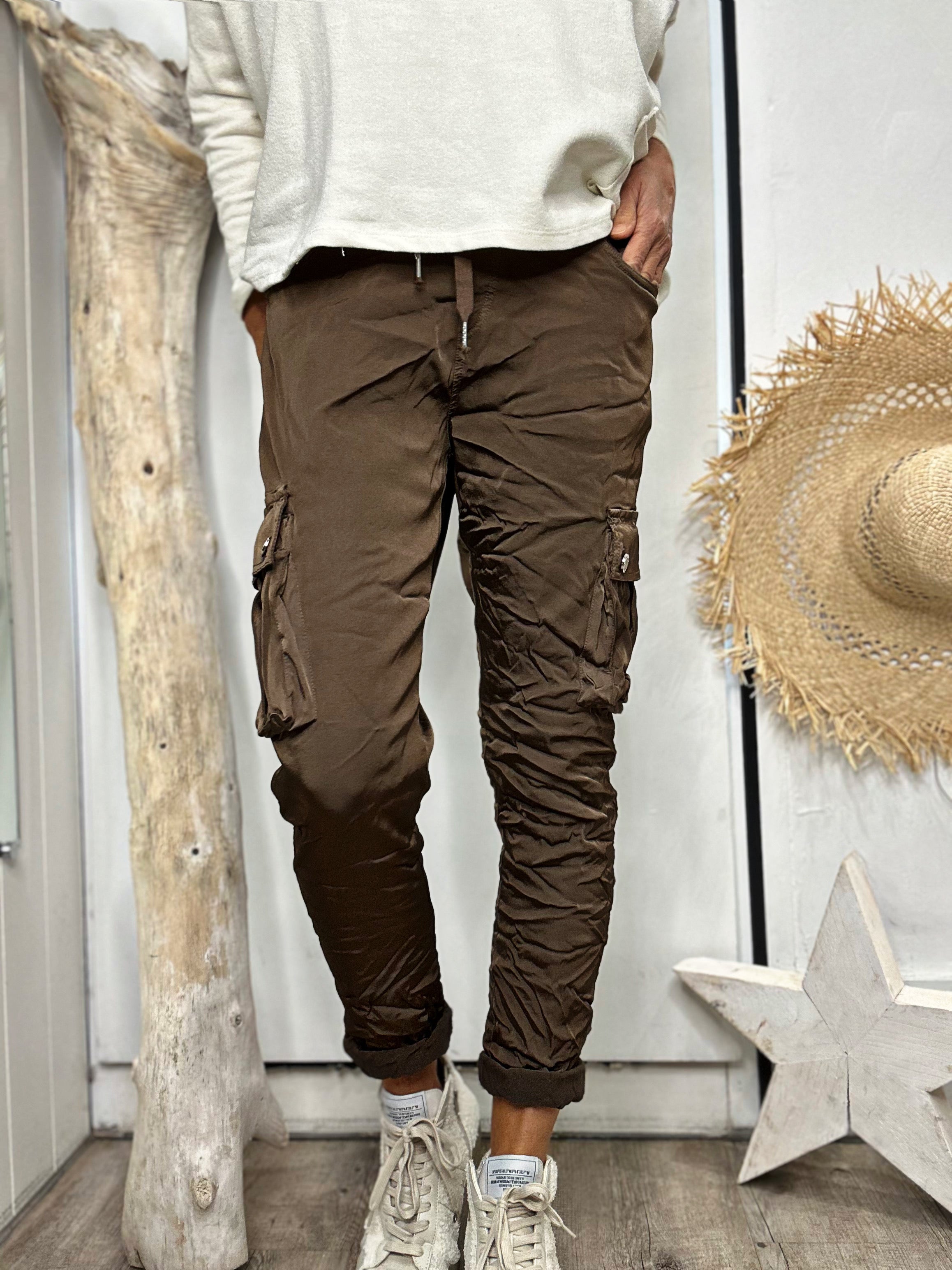 Pantalon CARGO Choco