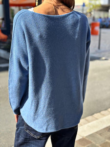 Pull doux LINO Bleu