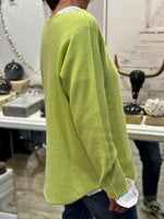 Charger l'image dans la galerie, Pull doux TAO Vert anis
