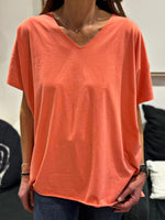 Charger l'image dans la galerie, Tee shirt uni LORIS Corail foncé
