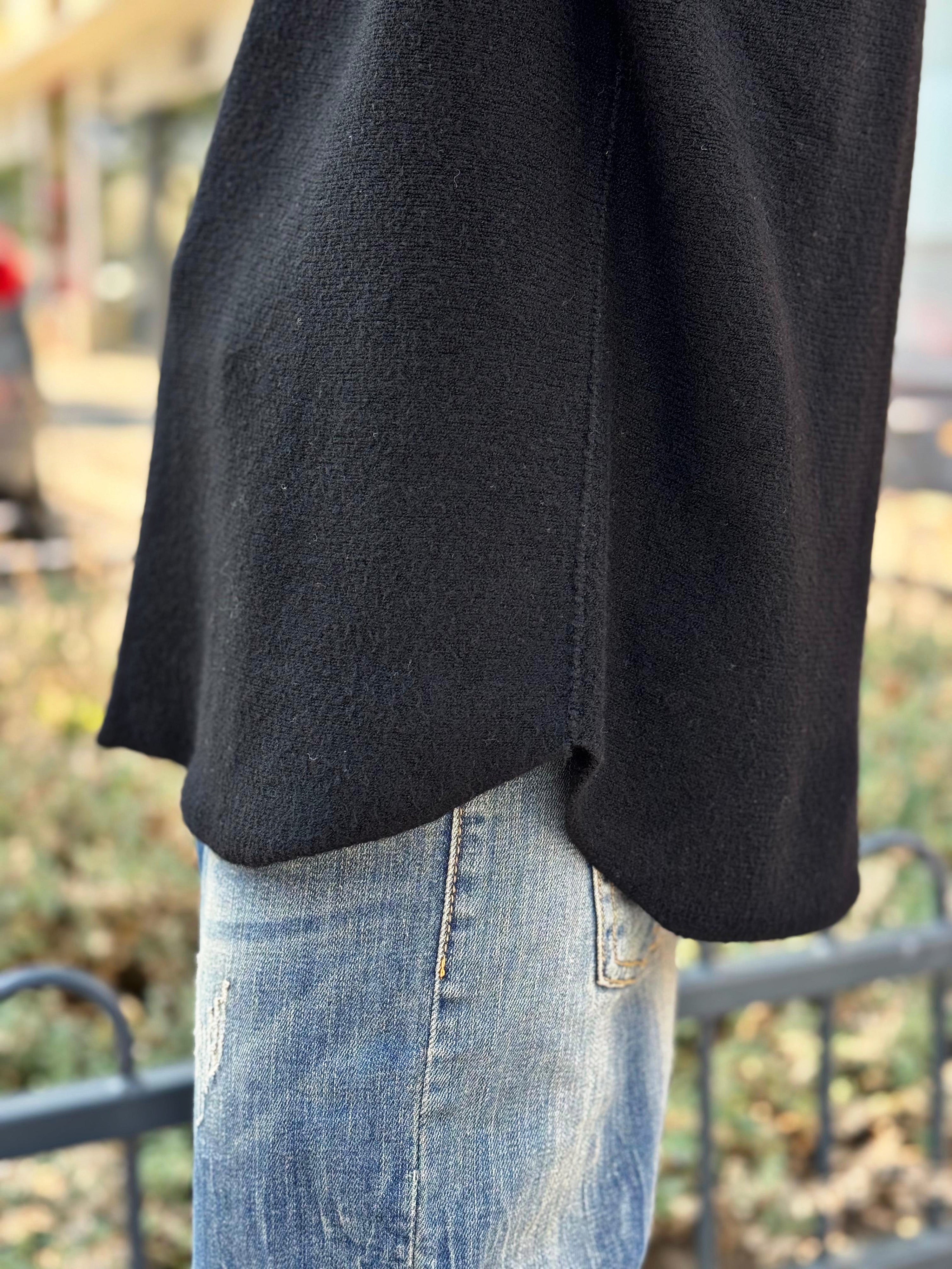 Pull doux LINO Noir