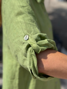 Robe lin  HAVANA Vert