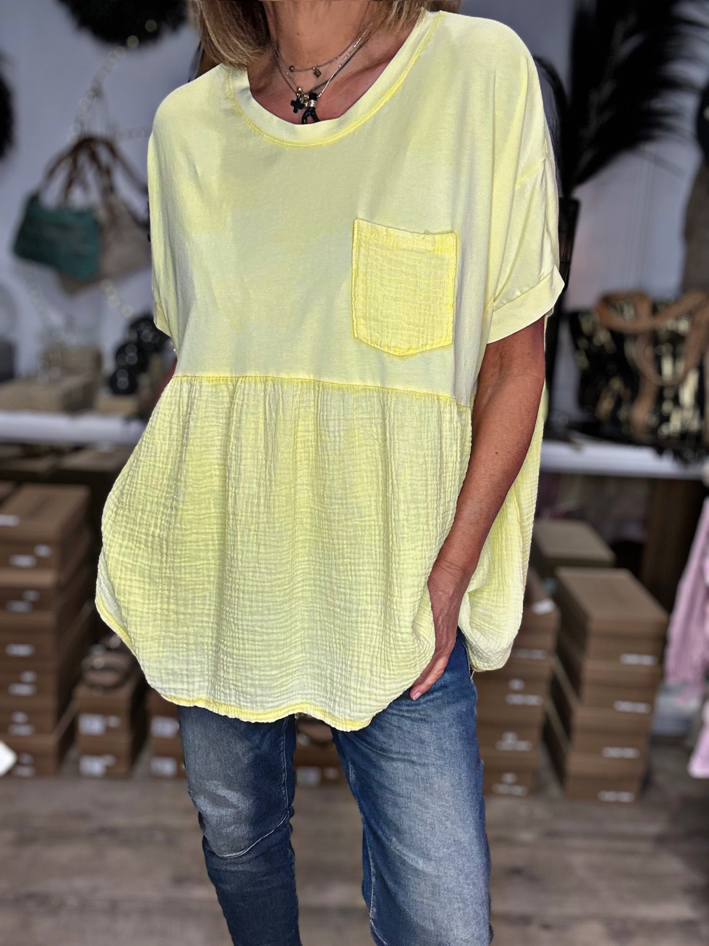 Top VANILLE Jaune