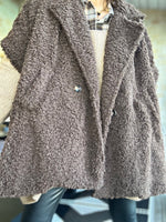 Charger l'image dans la galerie, Blouson/Cape PABLO Choco
