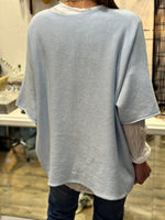 Charger l'image dans la galerie, Pull doux LALY Bleu ciel
