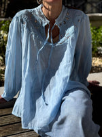 Charger l'image dans la galerie, Blouse NELISE Bleu
