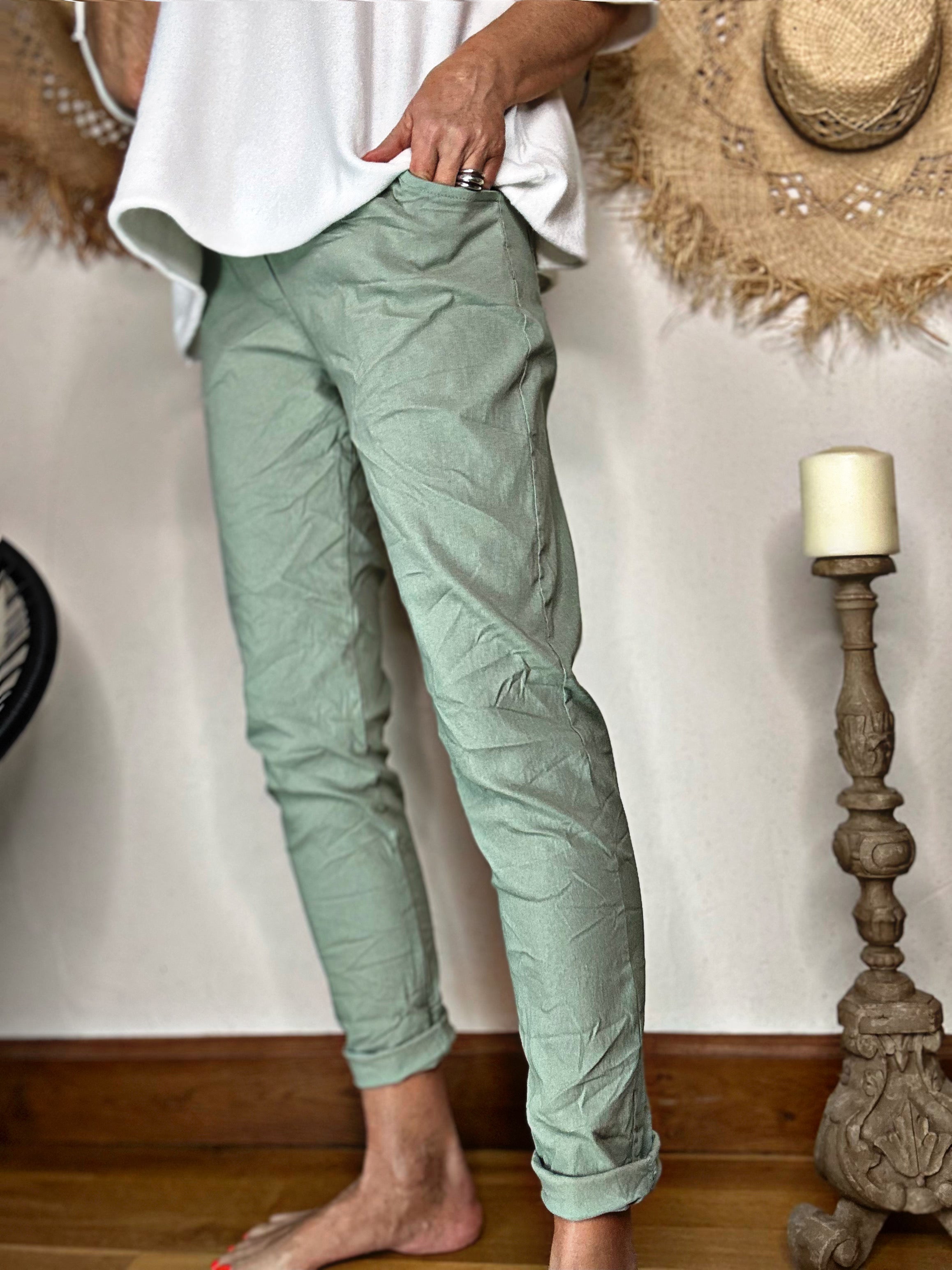 Pantalon magique TALLY Kaki clair