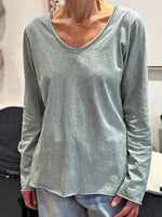 Charger l'image dans la galerie, T-shirt manches longues Kaki clair- ILONA
