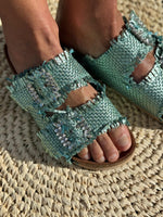 Charger l'image dans la galerie, Sandales ELVIRA Turquoise
