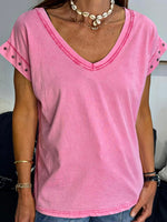 Charger l'image dans la galerie, Tee shirt Fuchsia étoiles - SAMBA
