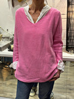 Charger l'image dans la galerie, Pull doux TAO Rose malabar

