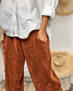 Charger l'image dans la galerie, Pantalon velours cotelé EMILIO Rouille
