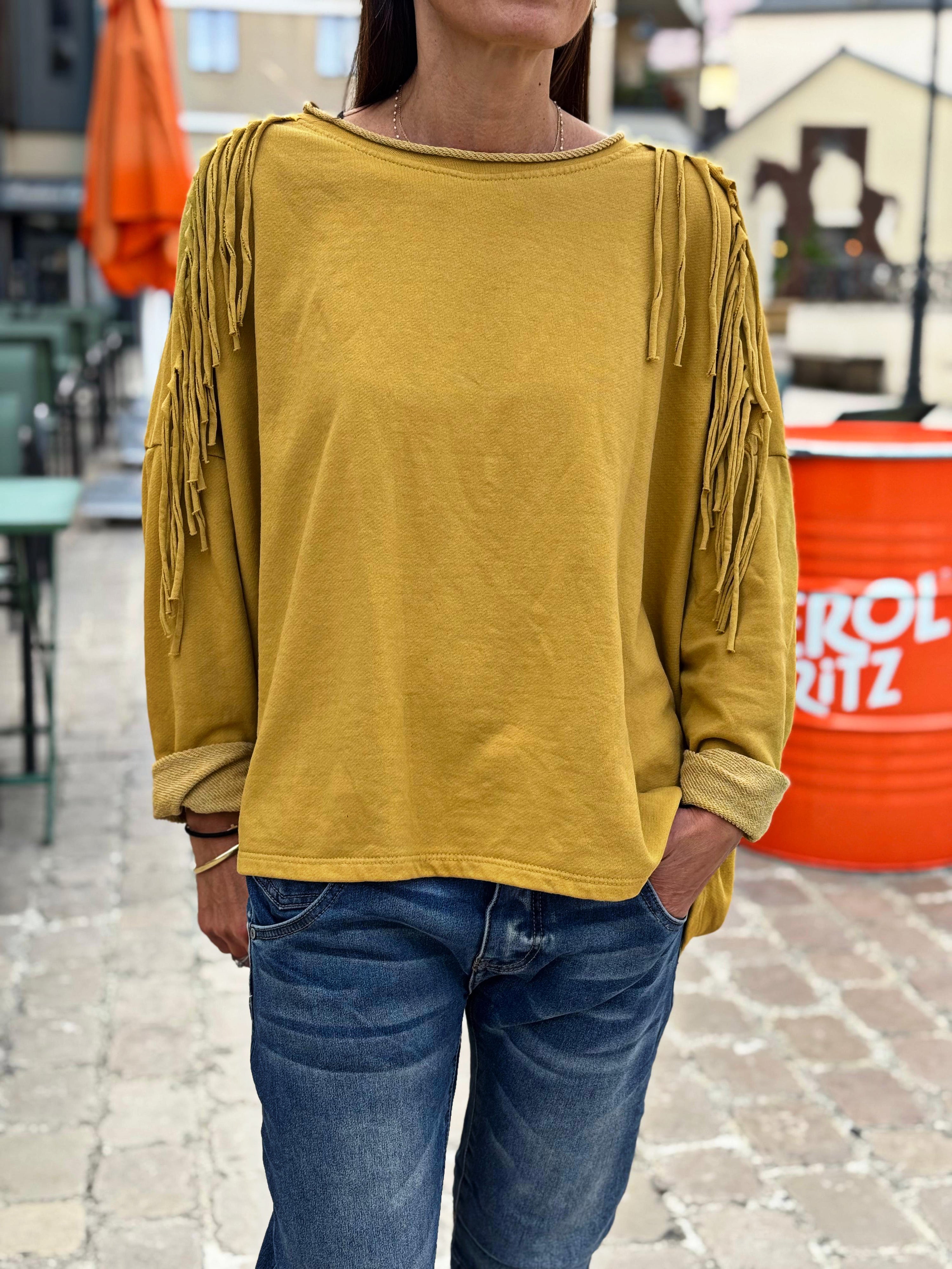 Sweat fin CLEO Jaune