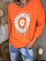 Charger l&#39;image dans la galerie, Tee shirt ROCK &amp; ROLL Orange

