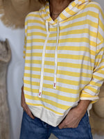 Charger l'image dans la galerie, Sweat fin à capuche RIVAGE Jaune
