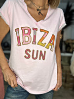 Charger l&#39;image dans la galerie, Tee shirt IBIZA SUN Rose
