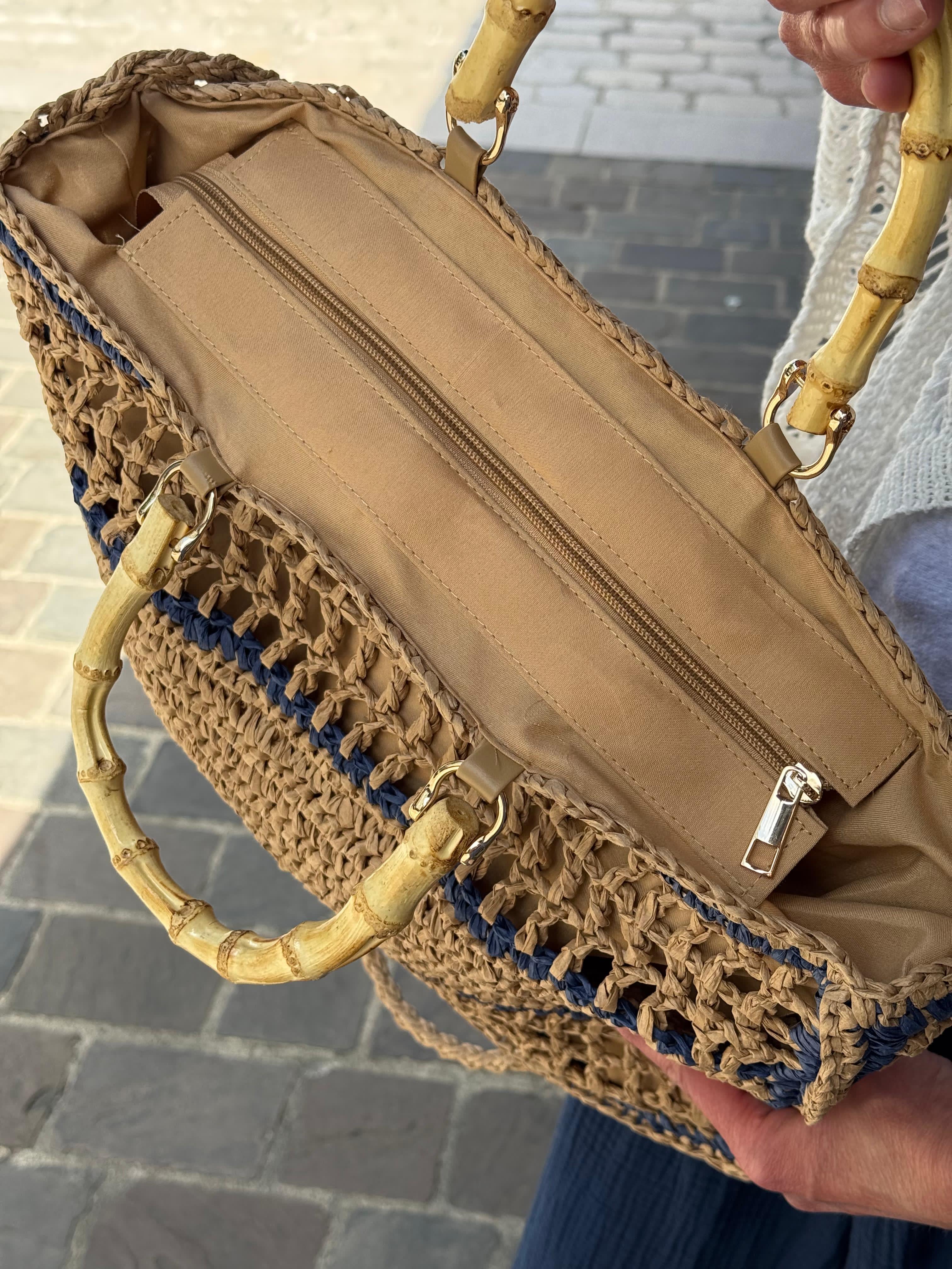 Sac RIVE GAUCHE Camel/Marine