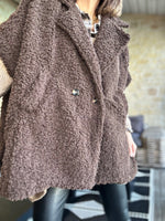 Charger l'image dans la galerie, Blouson/Cape PABLO Choco
