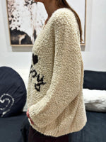 Charger l&#39;image dans la galerie, Pull BE HAPPY Ecru/Choco
