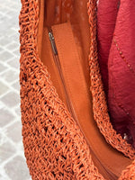 Charger l'image dans la galerie, Sac cabas ajouré Terracotta - MARCEAU
