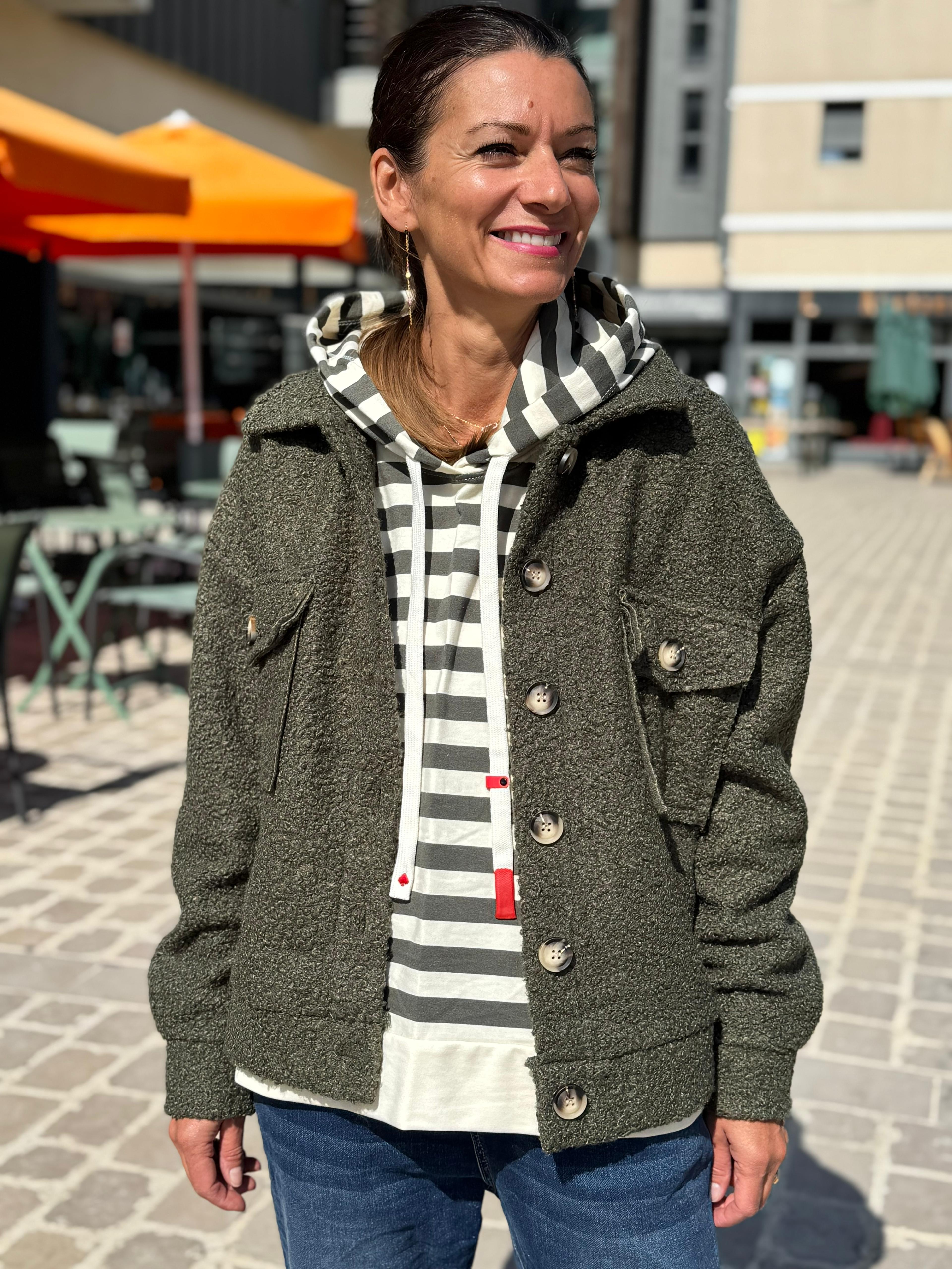 Blouson bouclette GAB Kaki