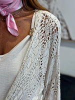 Charger l'image dans la galerie, Gilet crochet Ecru - Maelle
