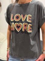 Charger l&#39;image dans la galerie, Tee shirt LOVE MORE Anthracite
