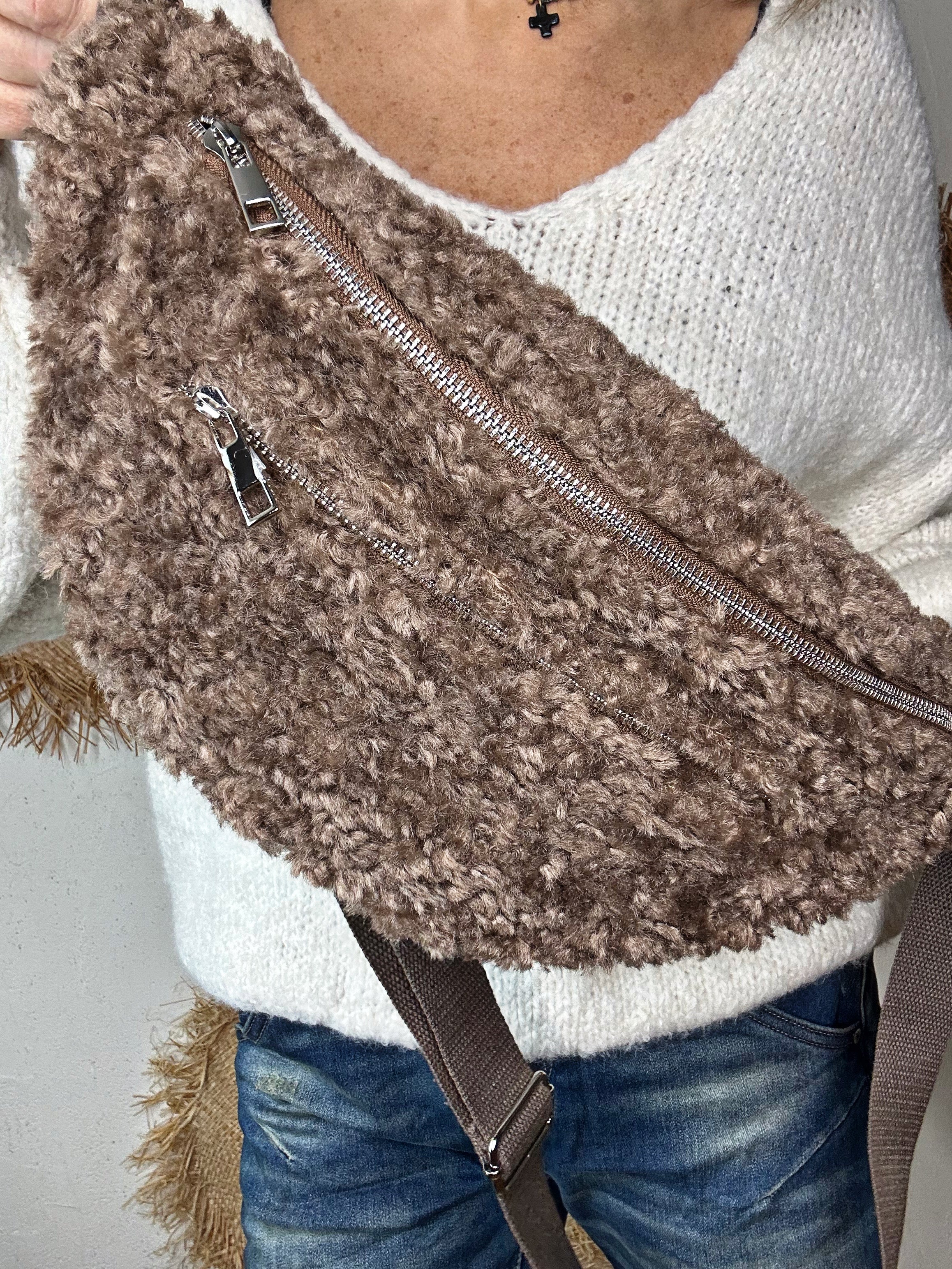 Sac banane ANGE Taupe