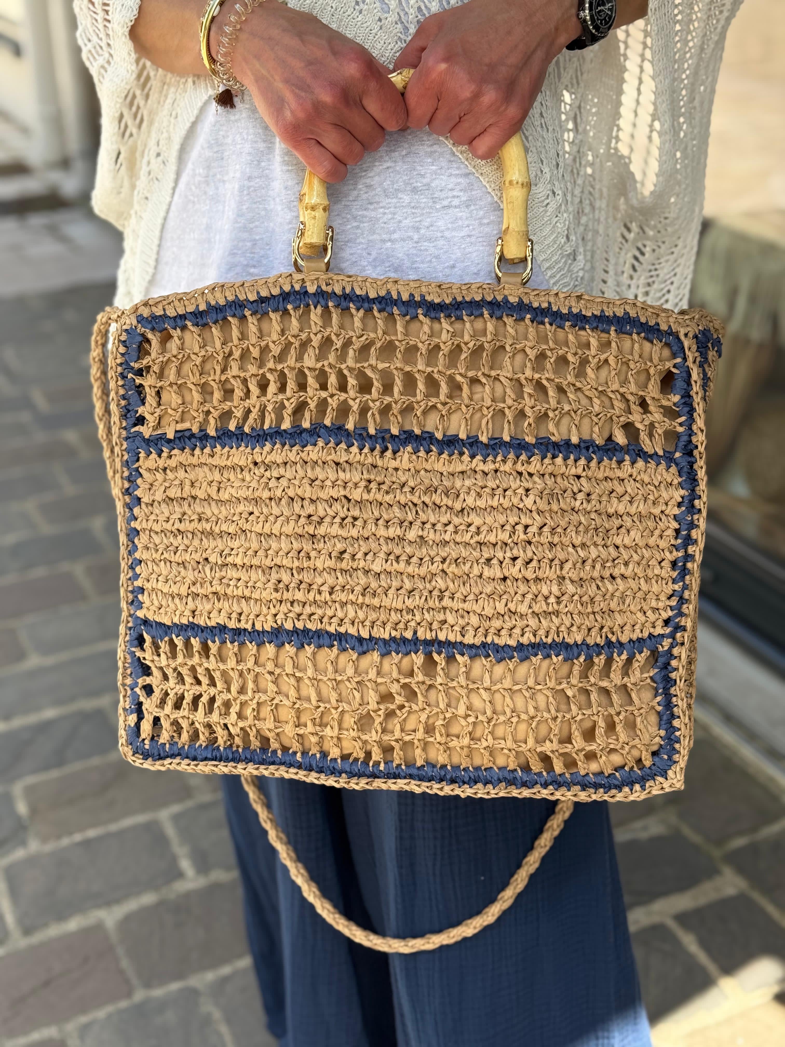 Sac RIVE GAUCHE Camel/Marine