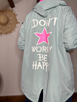 Charger l'image dans la galerie, Blouson léger BE HAPPY Vert lagon
