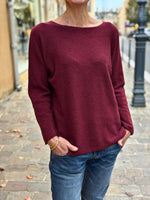 Charger l&#39;image dans la galerie, Pull doux LINO Bordeaux
