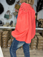 Charger l&#39;image dans la galerie, Blouse MARCO Corail - Banditas
