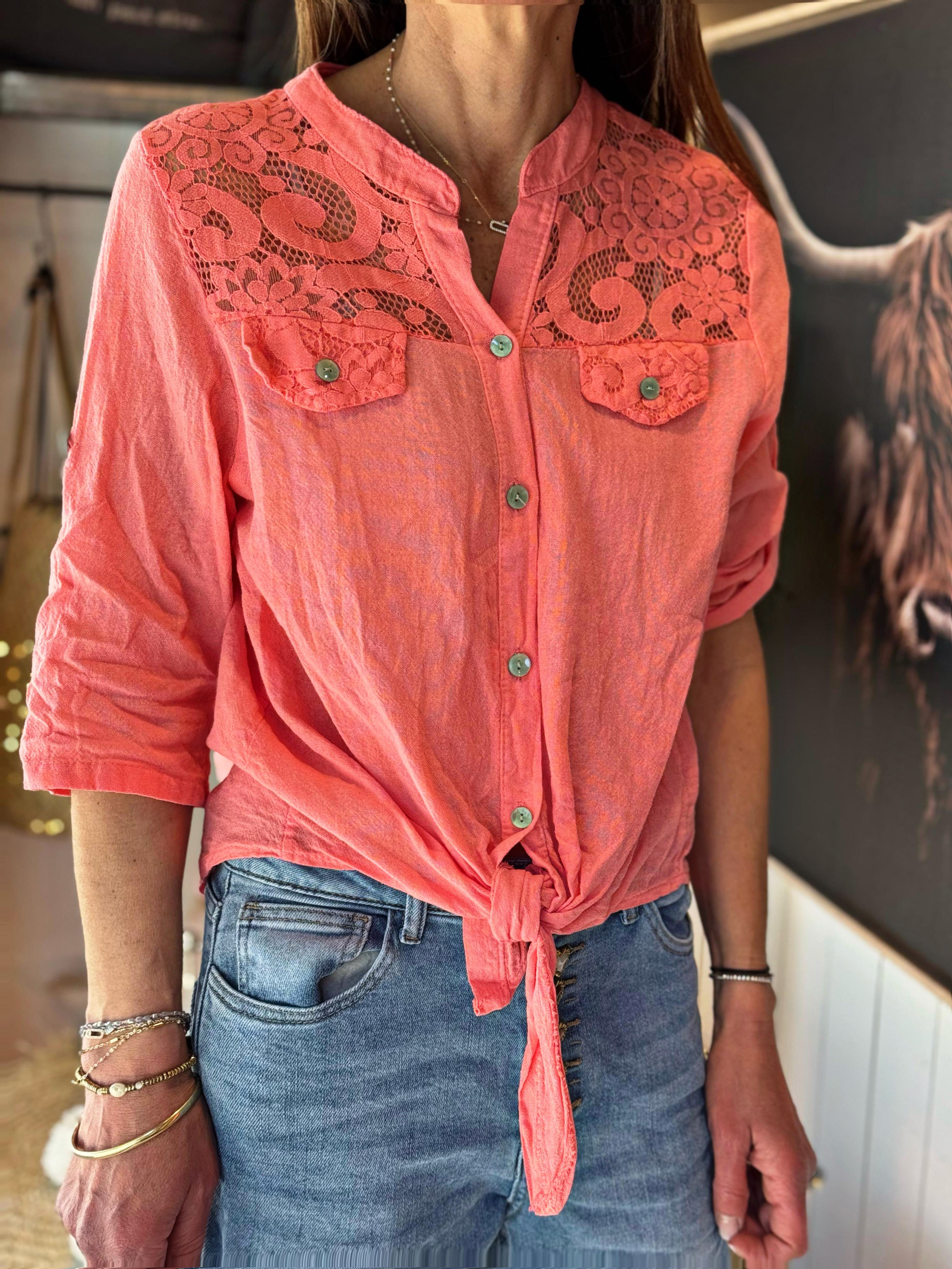 Chemise CUBA Corail