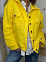 Charger l'image dans la galerie, Blouson bouclette GAB Jaune
