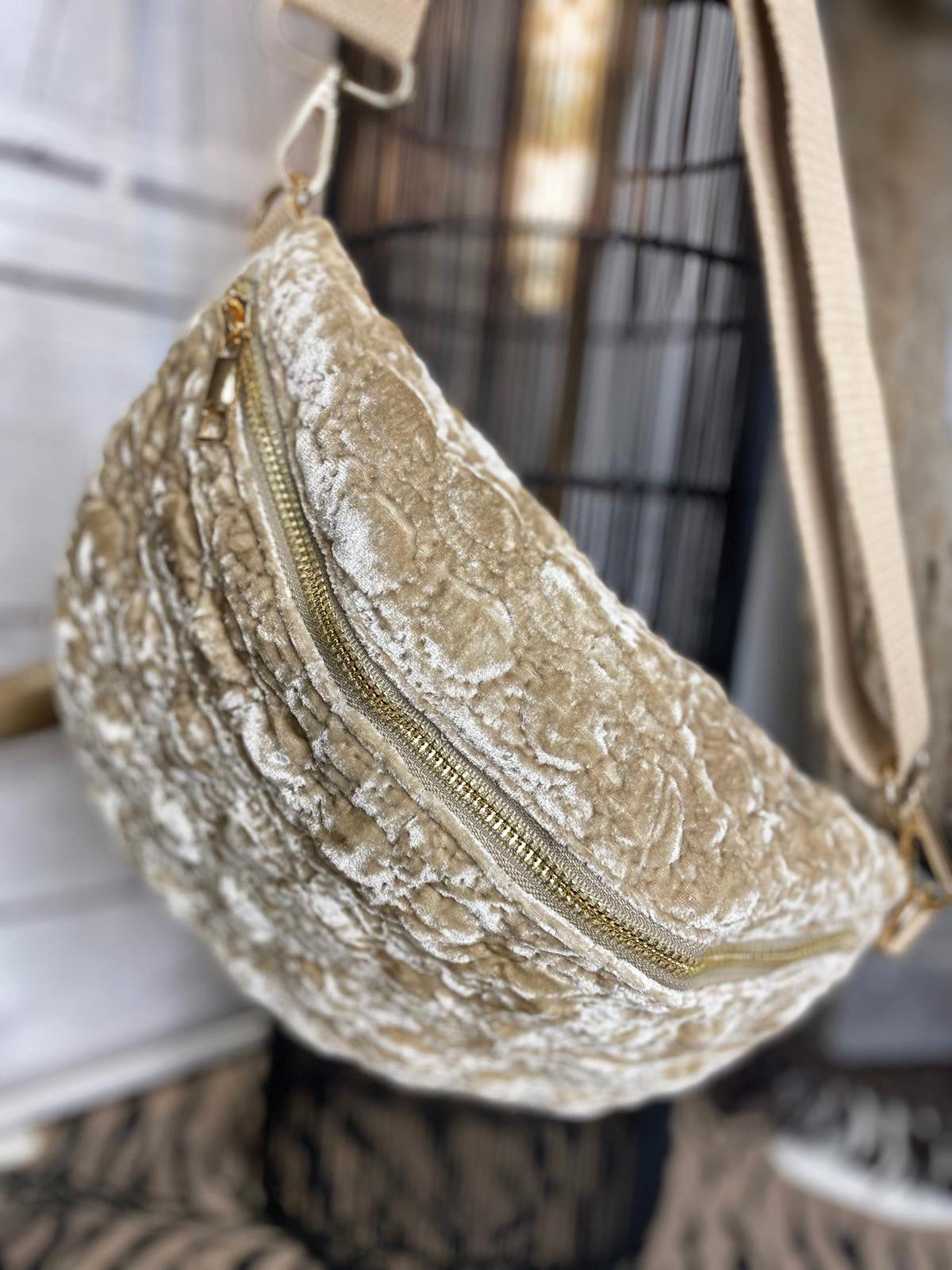 Sac banane ROSY Beige